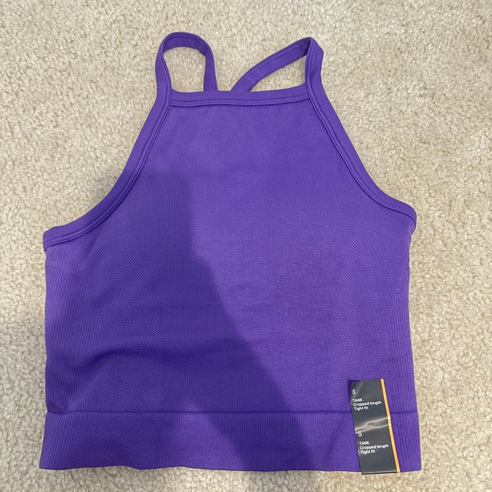 Woman’s High Neck Racerback Tank Top